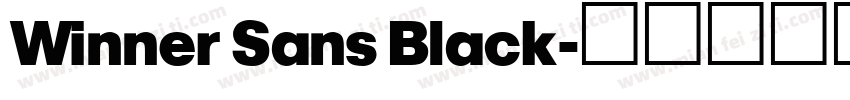 Winner Sans Black字体转换